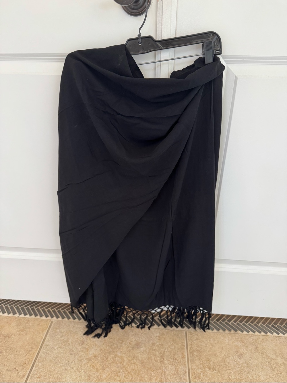 Antik Batik Black Fringe Swim Sarong